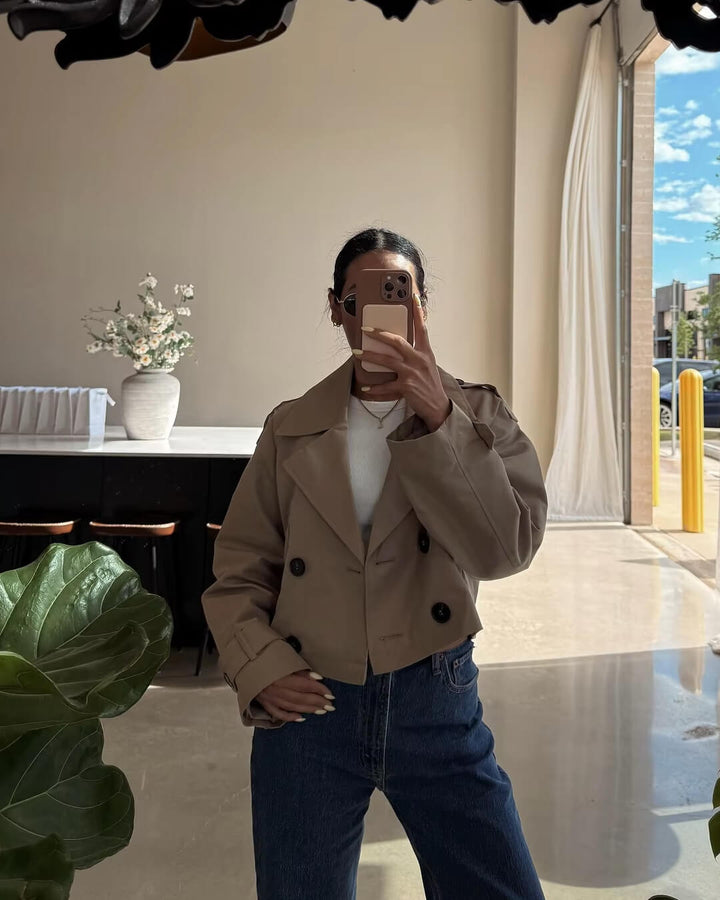 Stilla | Cropped Trenchcoat