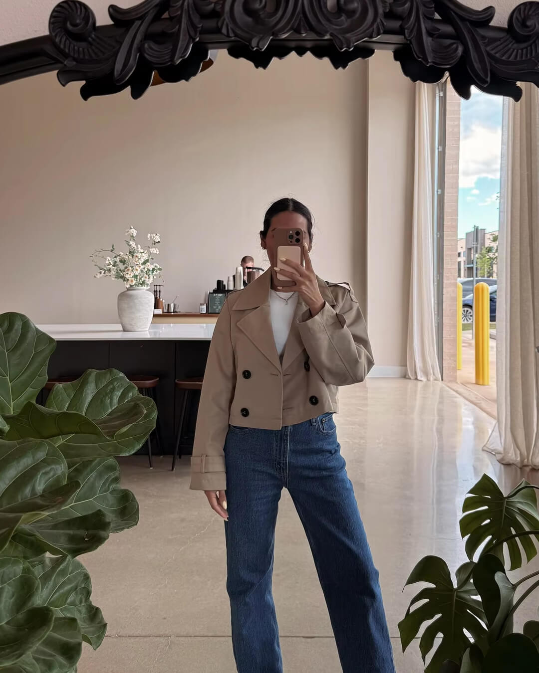 Stilla | Cropped Trenchcoat