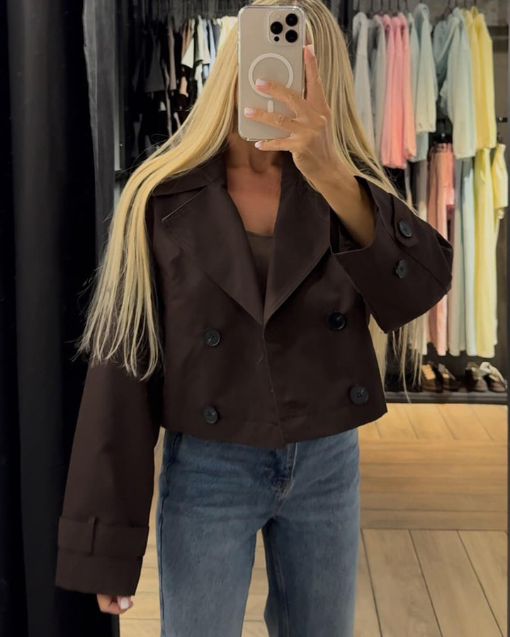 Stilla | Cropped Trenchcoat