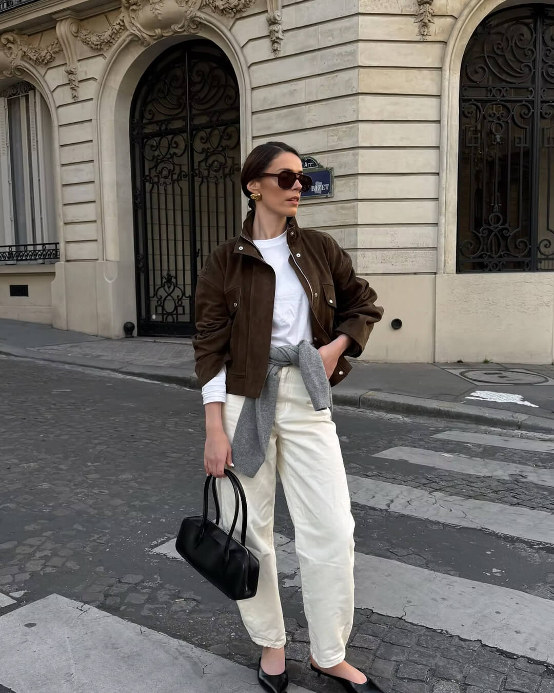 Stilla | Syntetisk Suede Bomberjakke
