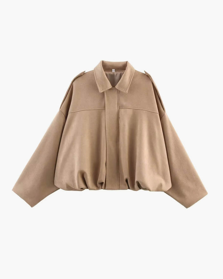 Stilla | Syntetisk Suede Bomberjakke