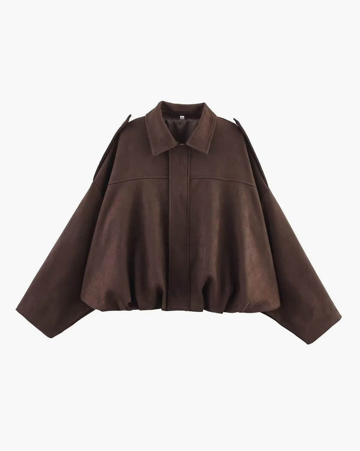 Stilla | Syntetisk Suede Bomberjakke
