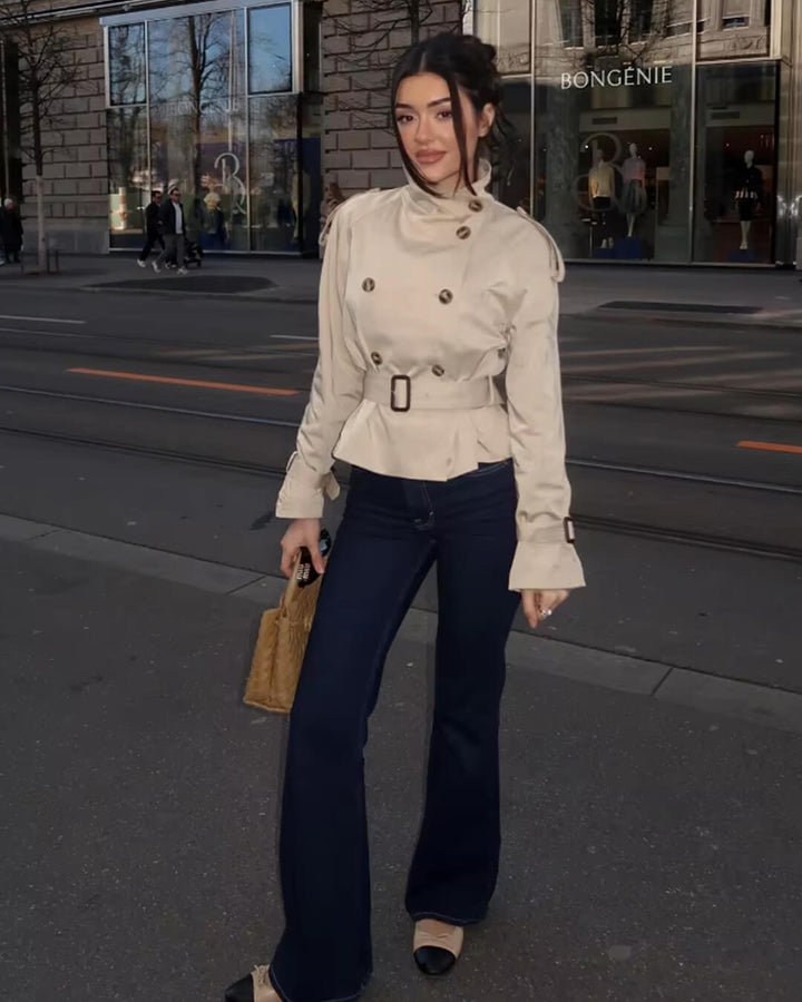 Stilla | Cropped Trenchcoat
