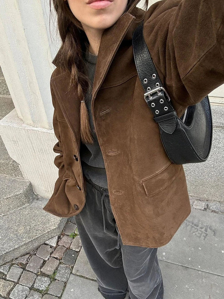 Stilla | Faux-Suede-Blazer