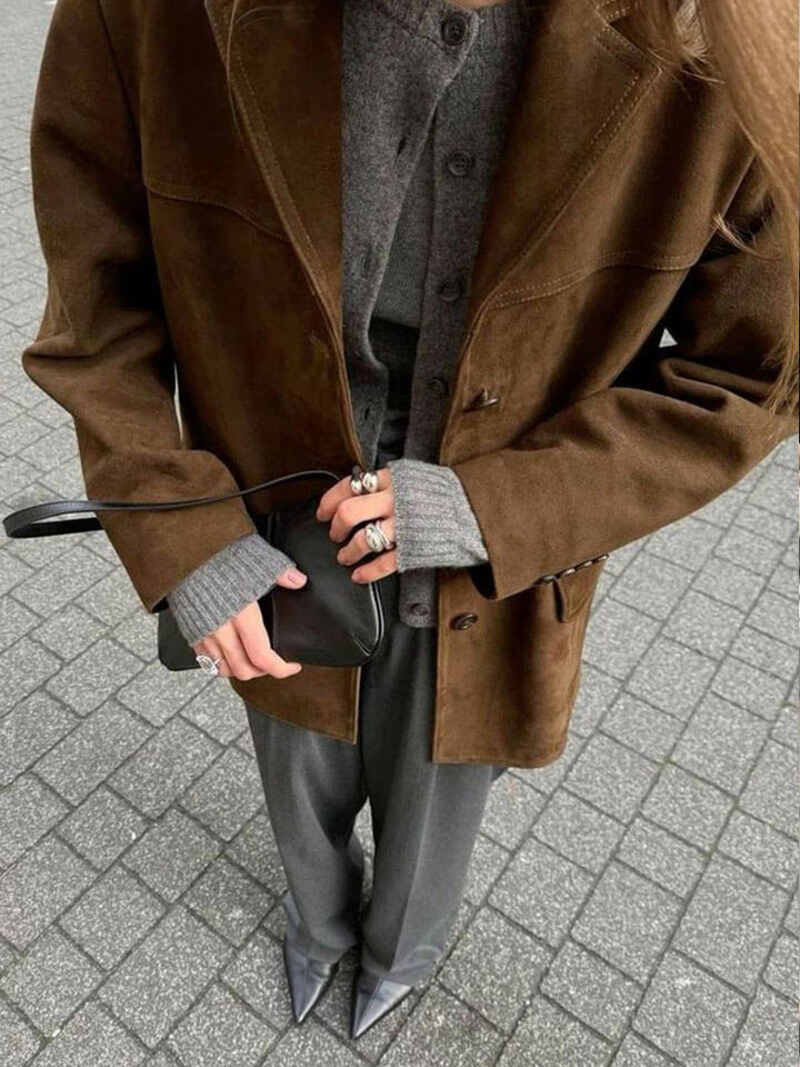 Stilla | Faux-Suede-Blazer