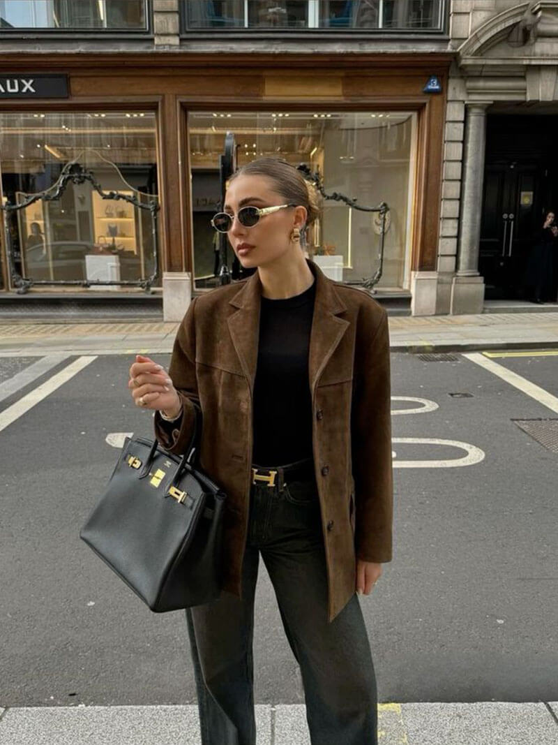 Stilla | Faux-Suede-Blazer