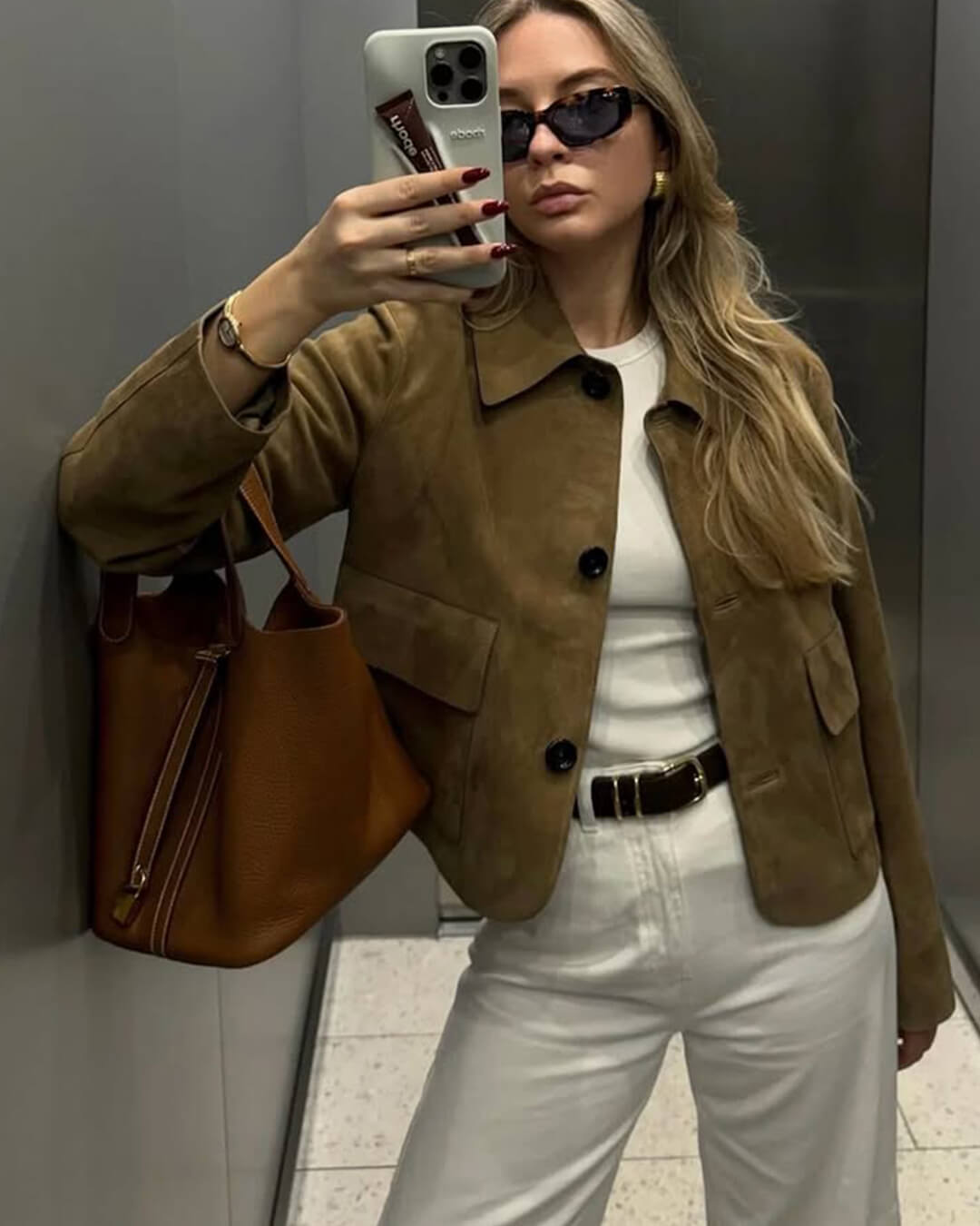 Stilla | Suede Blazerjakke