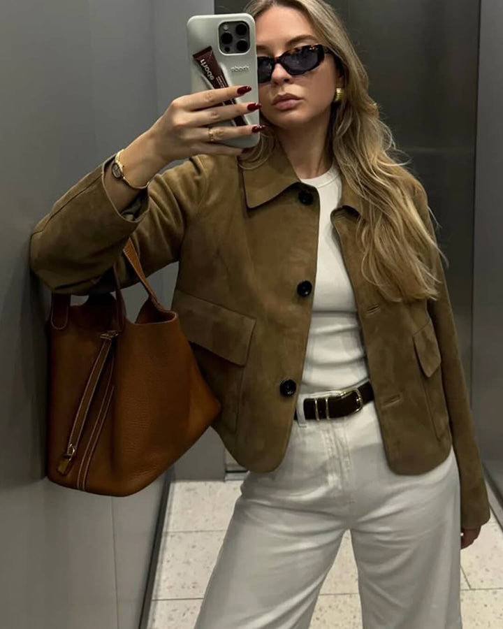 Stilla | Suede Blazerjakke