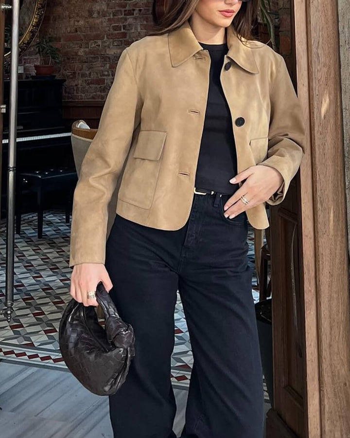 Stilla | Suede Blazerjakke