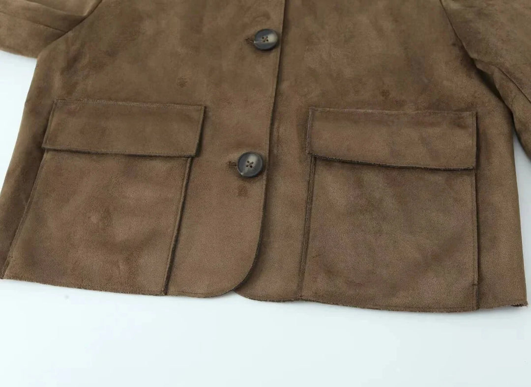 Stilla | Suede Blazerjakke