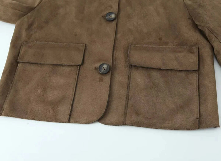 Stilla | Suede Blazerjakke