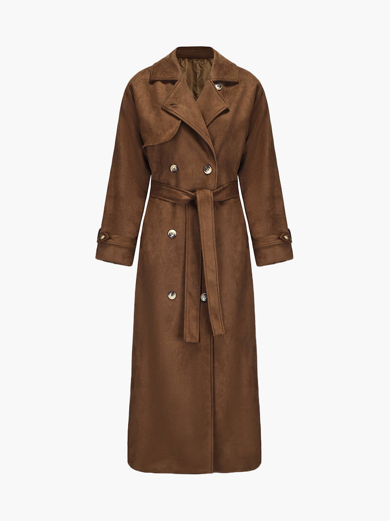 Stilla | Kunstlæder Trenchcoat