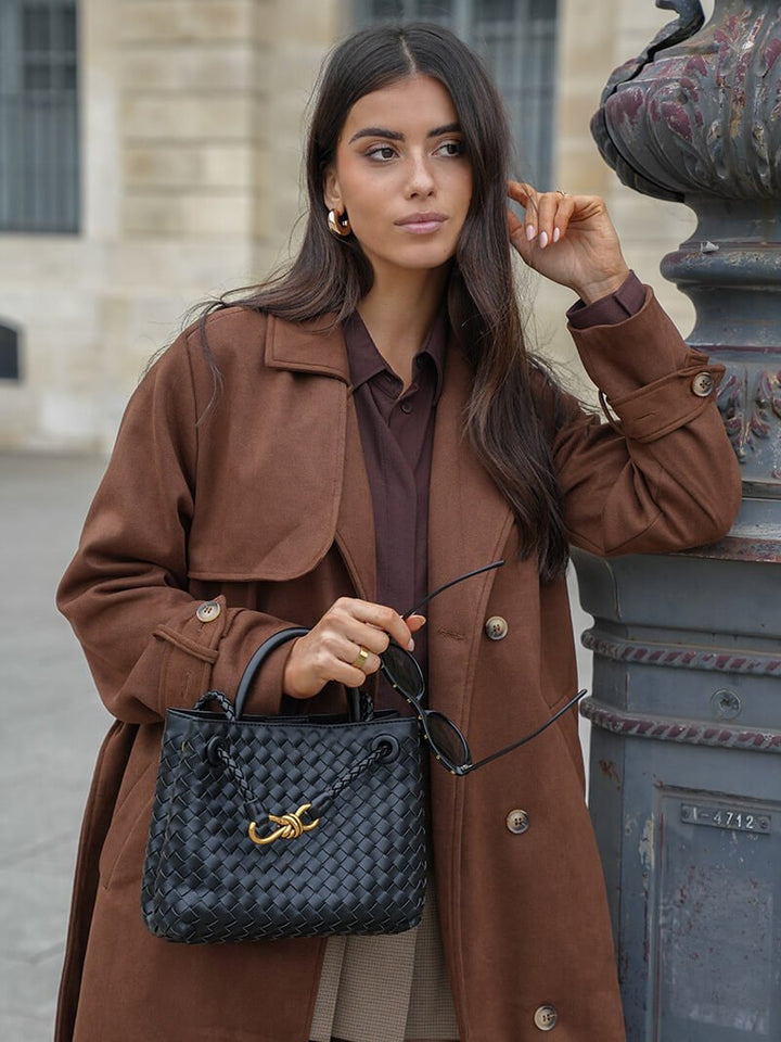 Stilla | Kunstlæder Trenchcoat