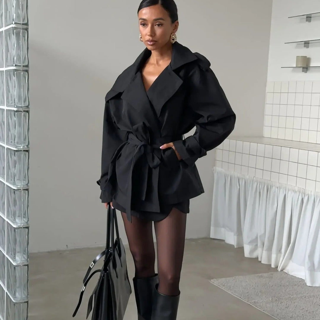 Stilla | Crop Trenchcoat