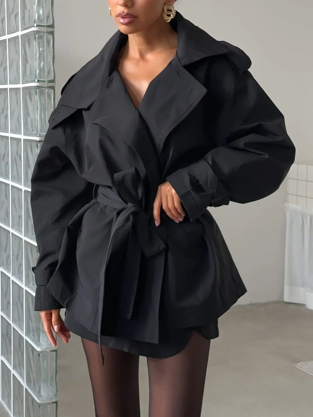 Stilla | Crop Trenchcoat