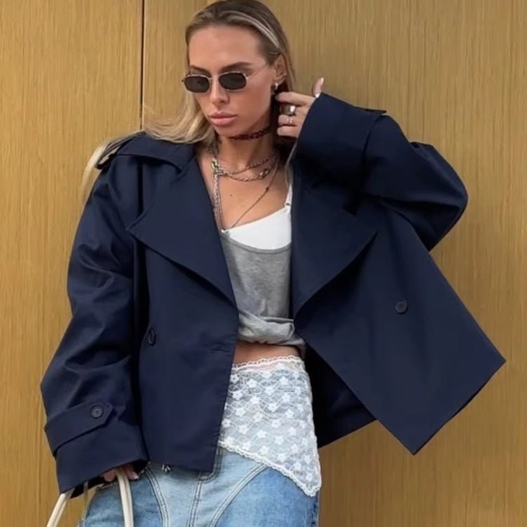 Stilla | Crop Trenchcoat