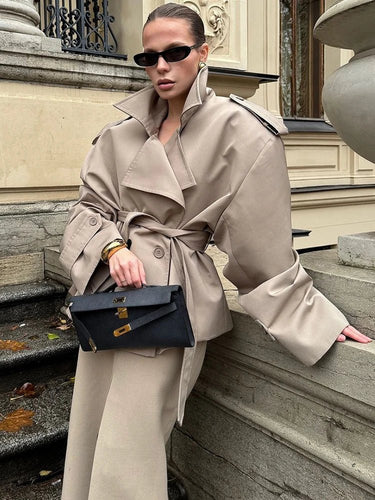 Stilla | Crop Trenchcoat