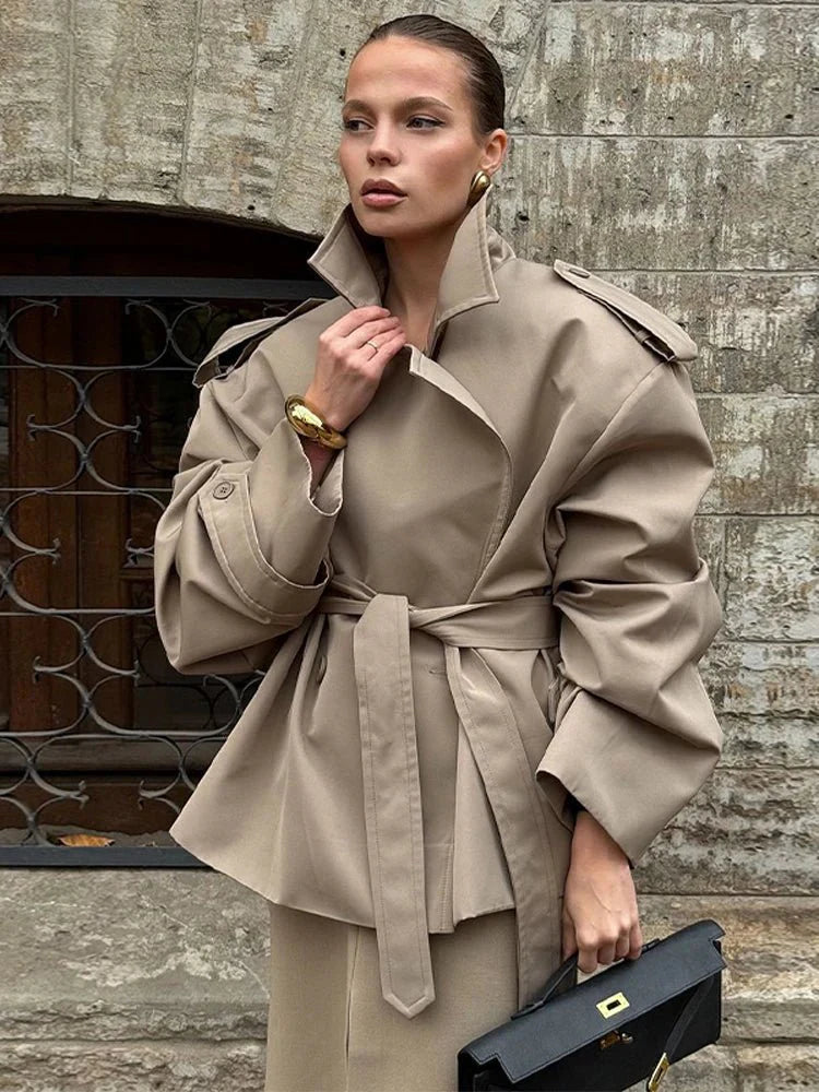 Stilla | Crop Trenchcoat