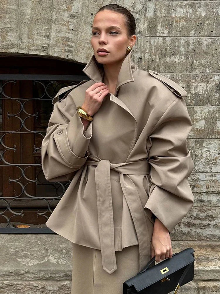 Stilla | Crop Trenchcoat
