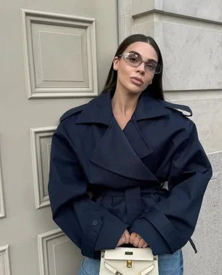 Stilla | Crop Trenchcoat