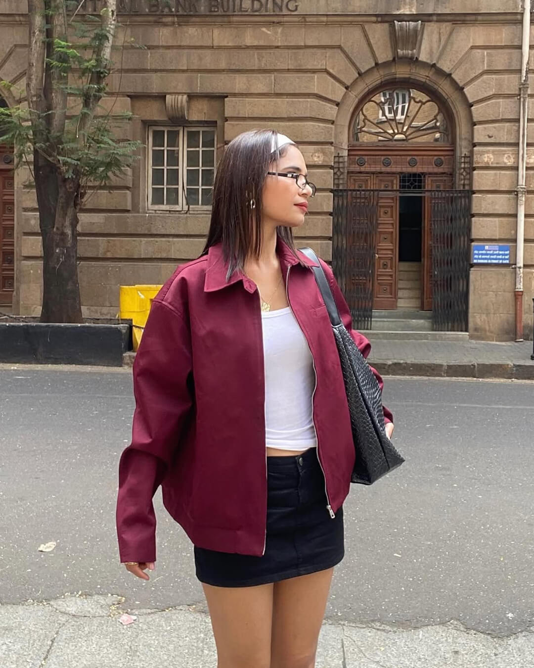 Stilla | Burgundy Bomberjakke