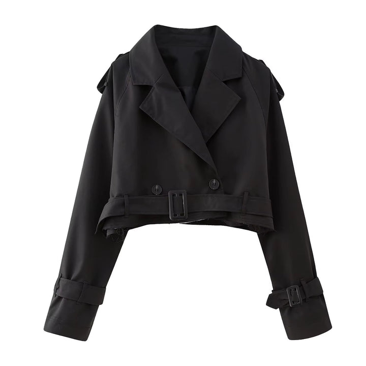 Stilla | Forkortet Trenchcoat