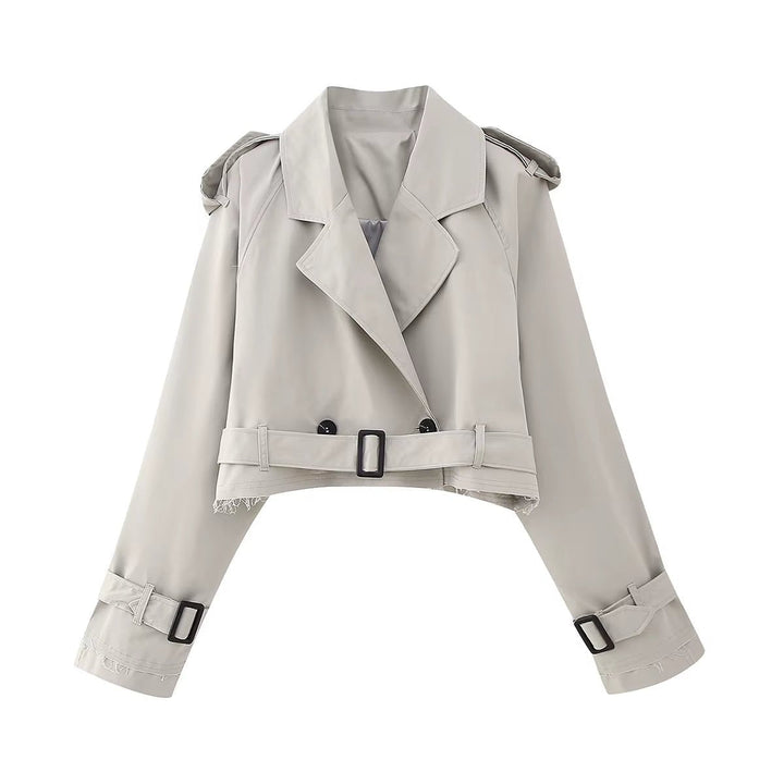 Stilla | Forkortet Trenchcoat