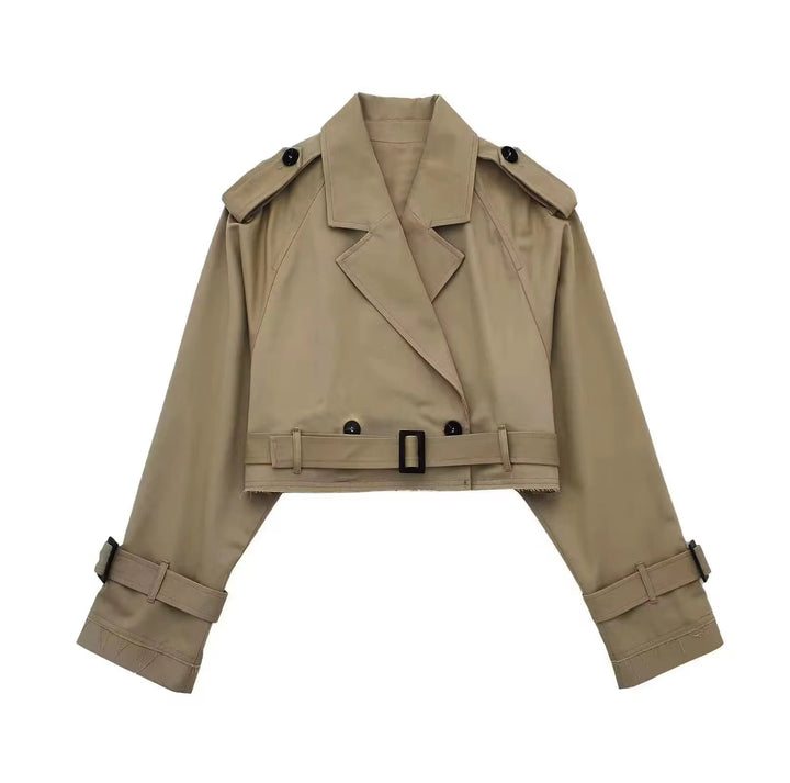 Stilla | Forkortet Trenchcoat