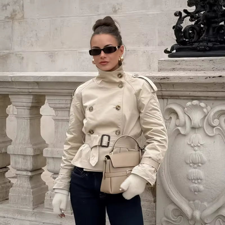 Stilla | Cropped Trenchcoat