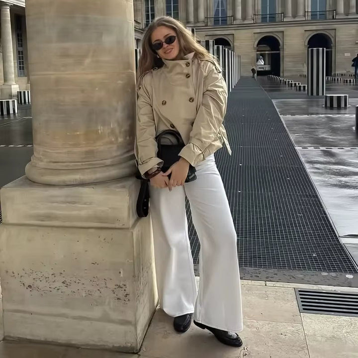 Stilla | Cropped Trenchcoat