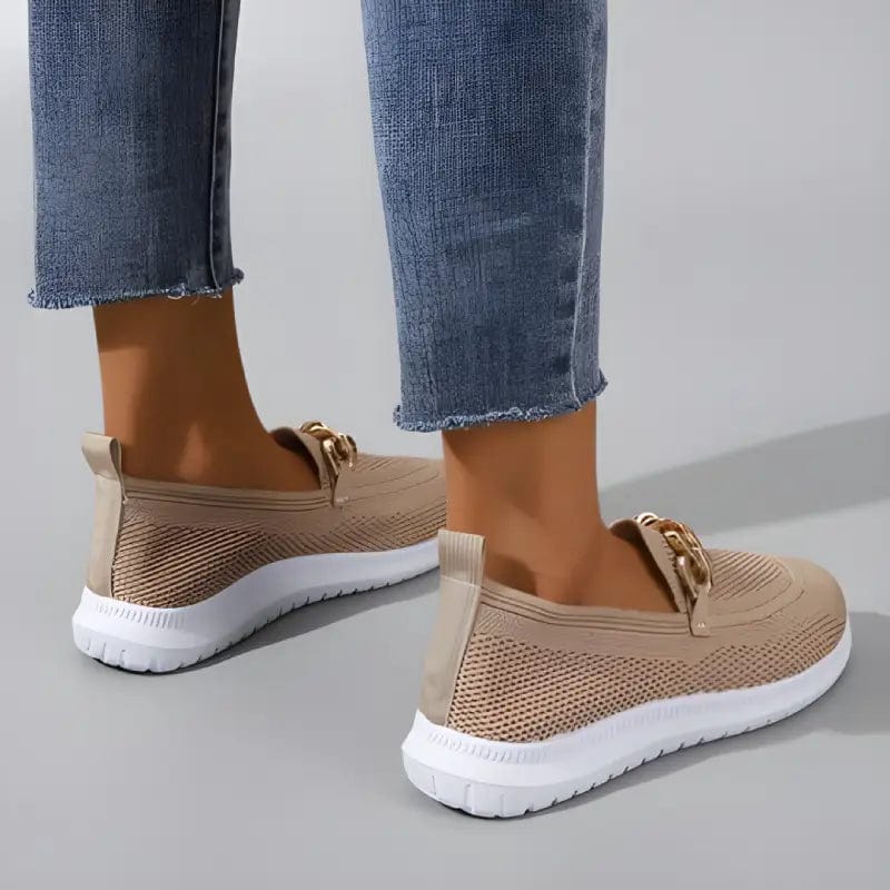 Stilla | Luksuriøse Slippers Med En Strikket Kæde