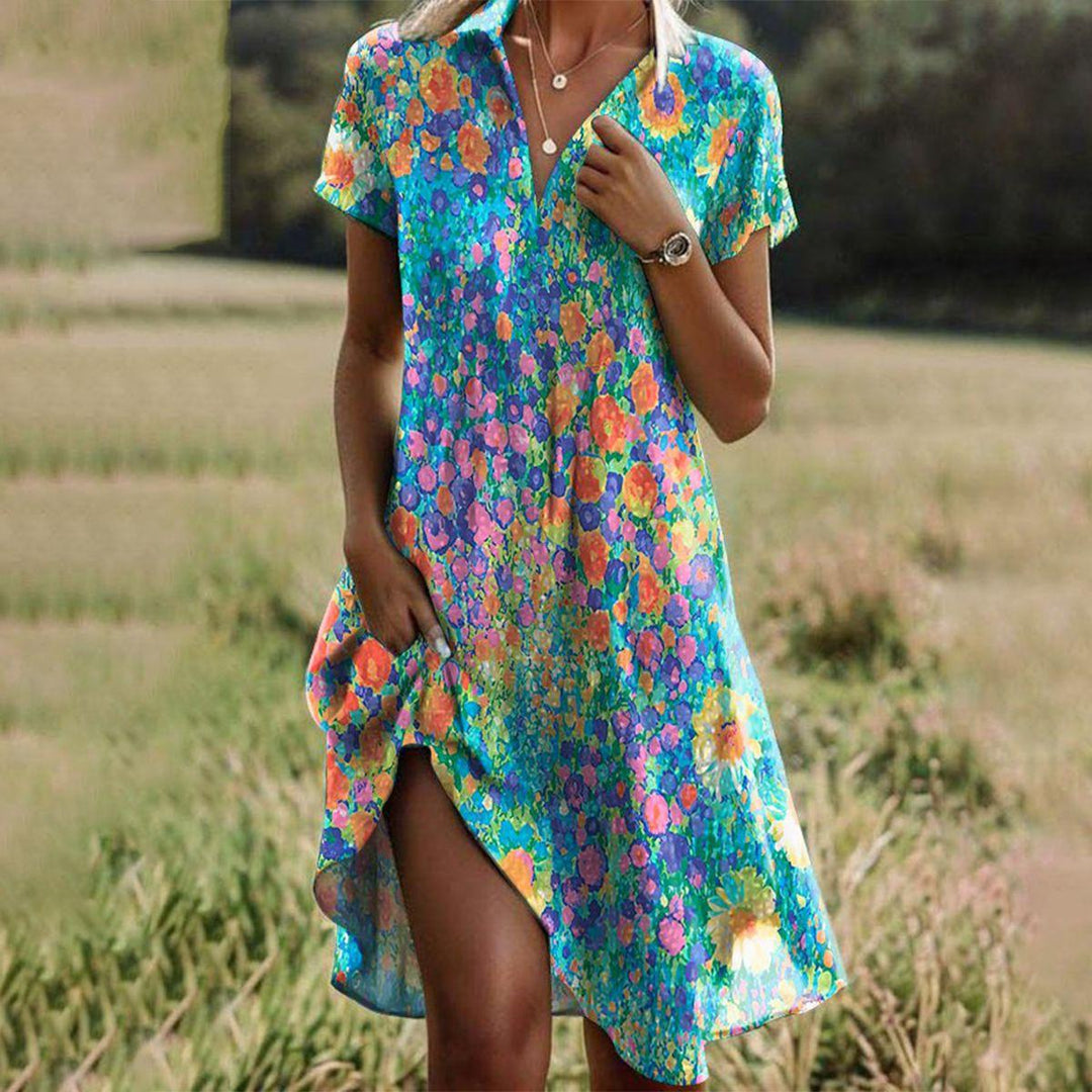 Stilla | Boho Chic Sommerkjole I Farver