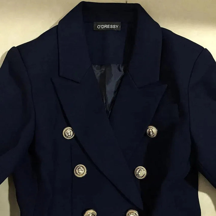 Stilla | Sign It Navy Blå Blazer Kvinder - Fritid - Ensfarvet
