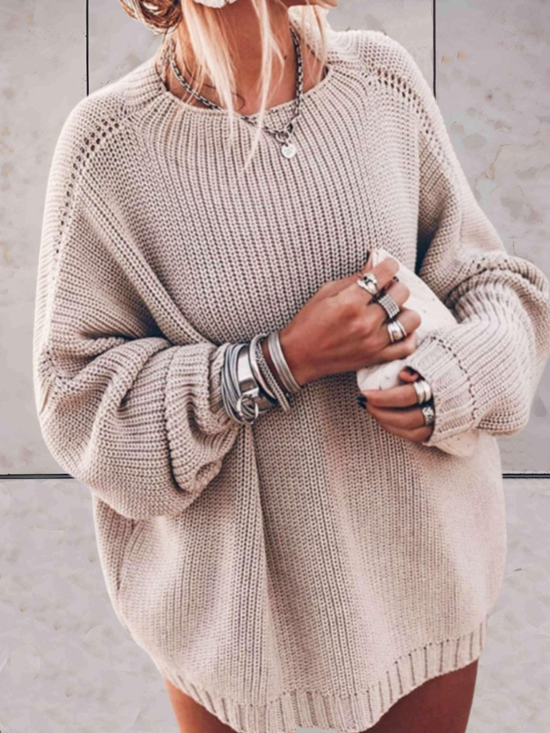 Stilla | Stilfuld Oversize-Strikpullover til Kvinder