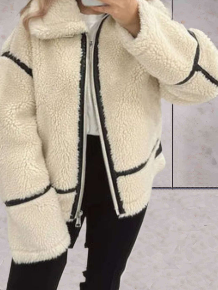 Stilla | Oversized Fleece-Zip-Jakke