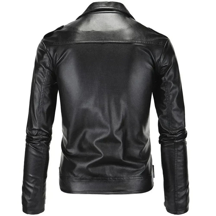 Stilla | Slim Fit Biker Herre Læderjakke
