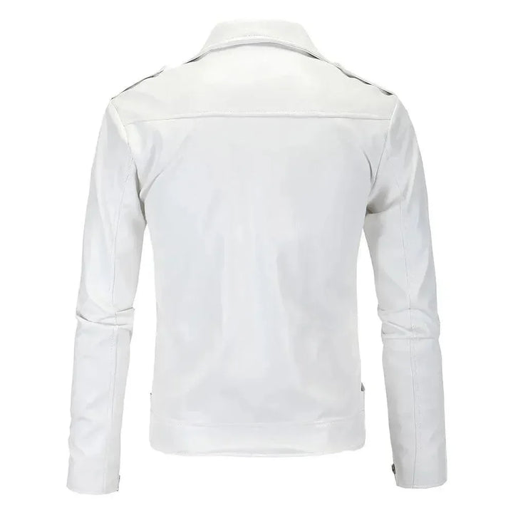 Stilla | Slim Fit Biker Herre Læderjakke