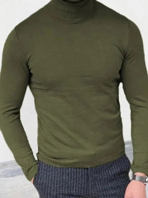 Stilla | Fit Strikketrøje Herre Rullekravepullover