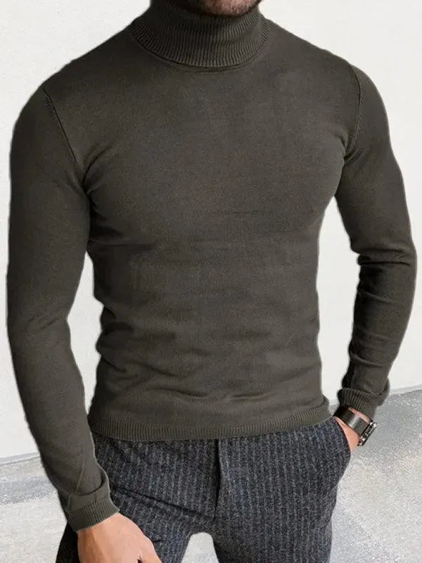 Stilla | Fit Strikketrøje Herre Rullekravepullover
