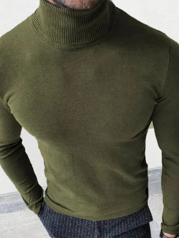 Stilla | Fit Strikketrøje Herre Rullekravepullover