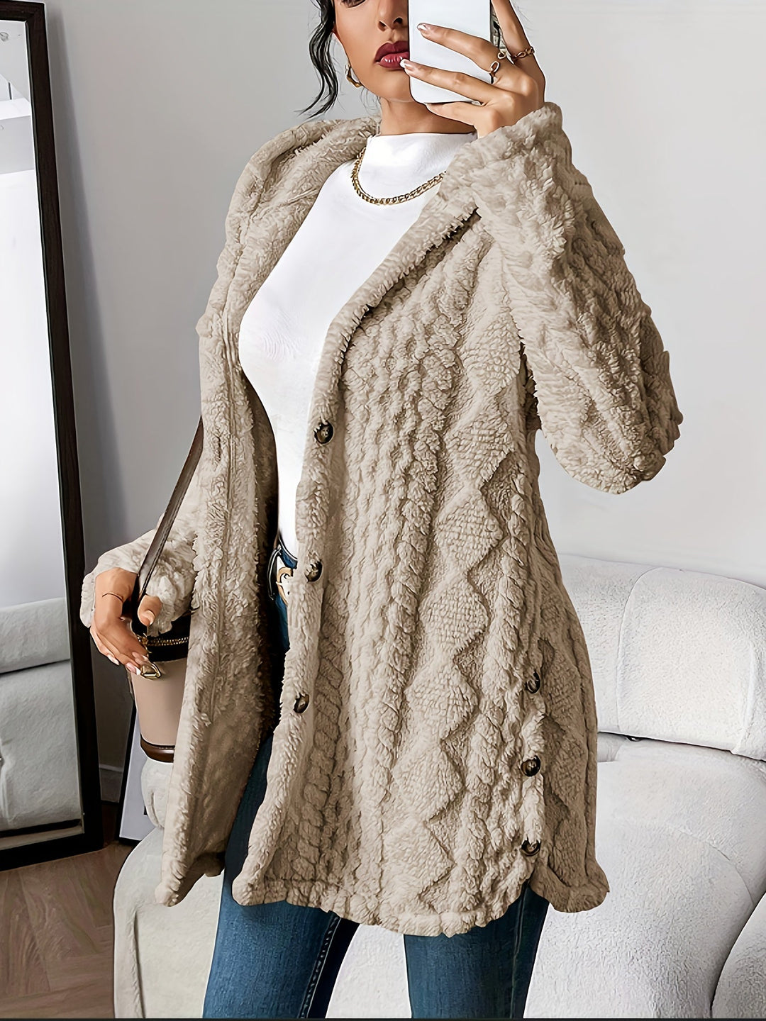 Stilla | Dejlig Teddy-Hoodie-Jakke