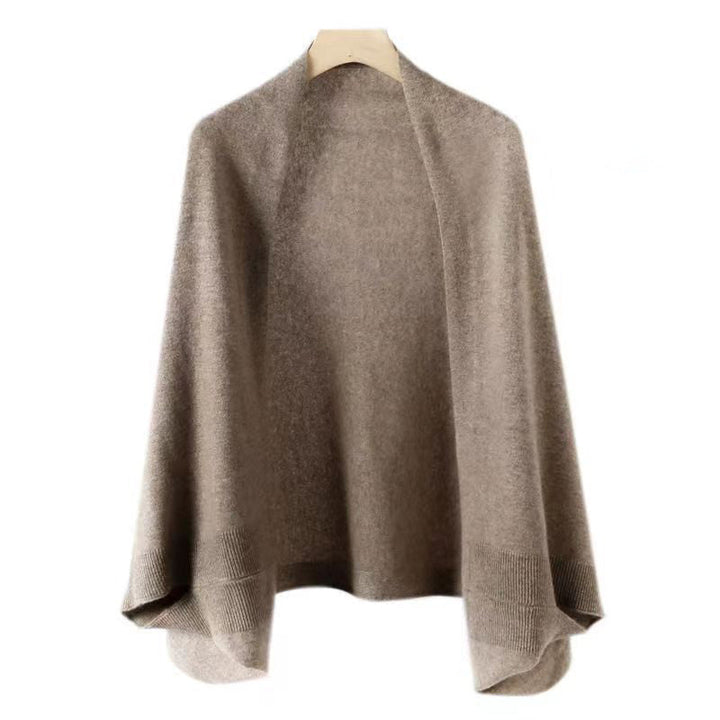 Stilla | Faux Cashmere Varmer Dobbelt tørklæde Strikjakke