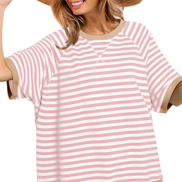 Stilla | Afslappet Stribet T-Shirt