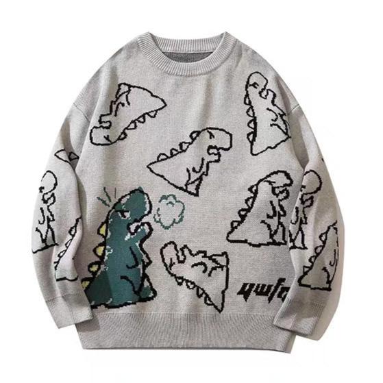 Stilla | Klassisk Dino-print-trøje til damer