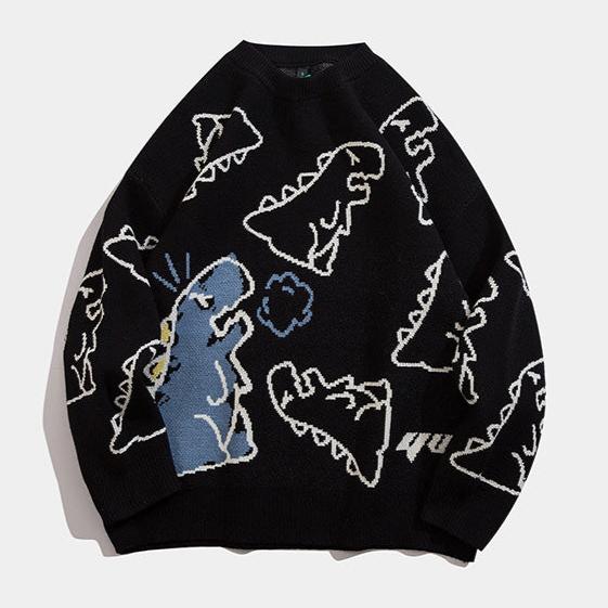 Stilla | Klassisk Dino-print-trøje til damer