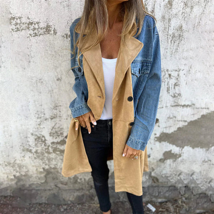 Stilla | Elegant Denim-Trenchcoat