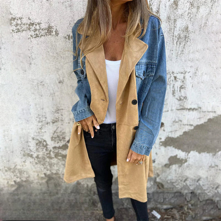 Stilla | Elegant Denim-Trenchcoat
