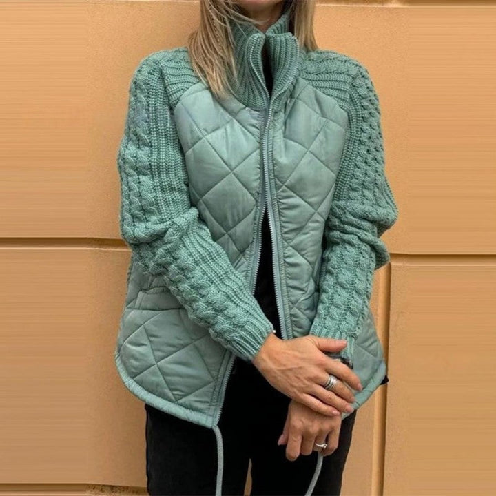 Stilla | Dunjakke Strik Og Patchwork Til Kvinder