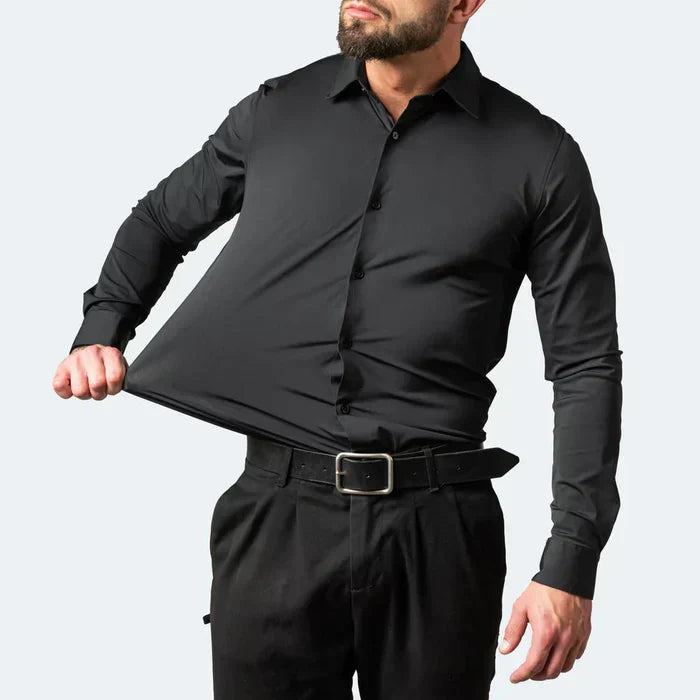 Stilla | Slim Fit Stretchstof Åndbar Krølfri Kjolestil
