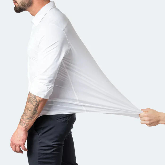 Stilla | Slim Fit Stretchstof Åndbar Krølfri Kjolestil